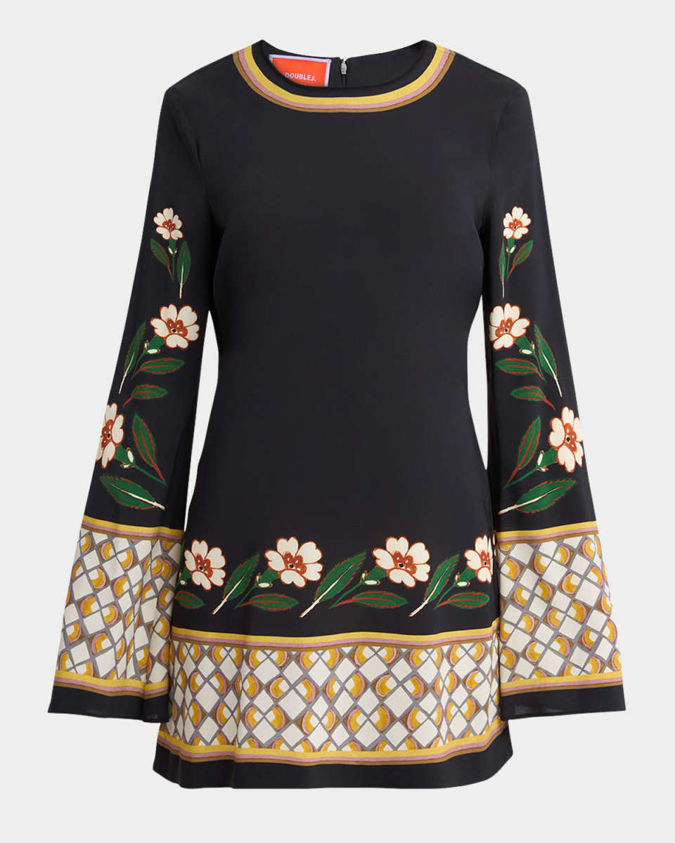 Supremes-Print Mini Swing Dress